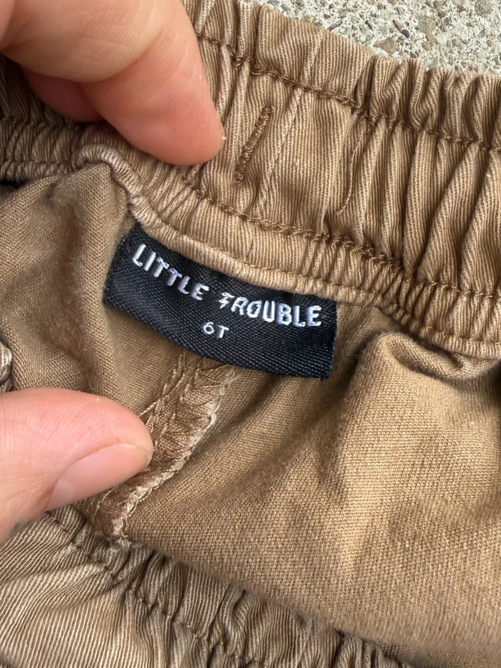Kids 6T Tan Utility Jogger Pants